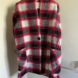 Euc Isabel marant plaid coat
